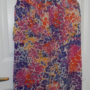 Casual Floral Calvin Klein Tie Waist Dress